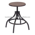 Industrial Vintage Round Wide Base Bar Stool